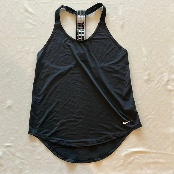 Nike‎ W Tank Elevate Elastika 803557-010 black women’s XS tank top EUC - Picture 4 of 6